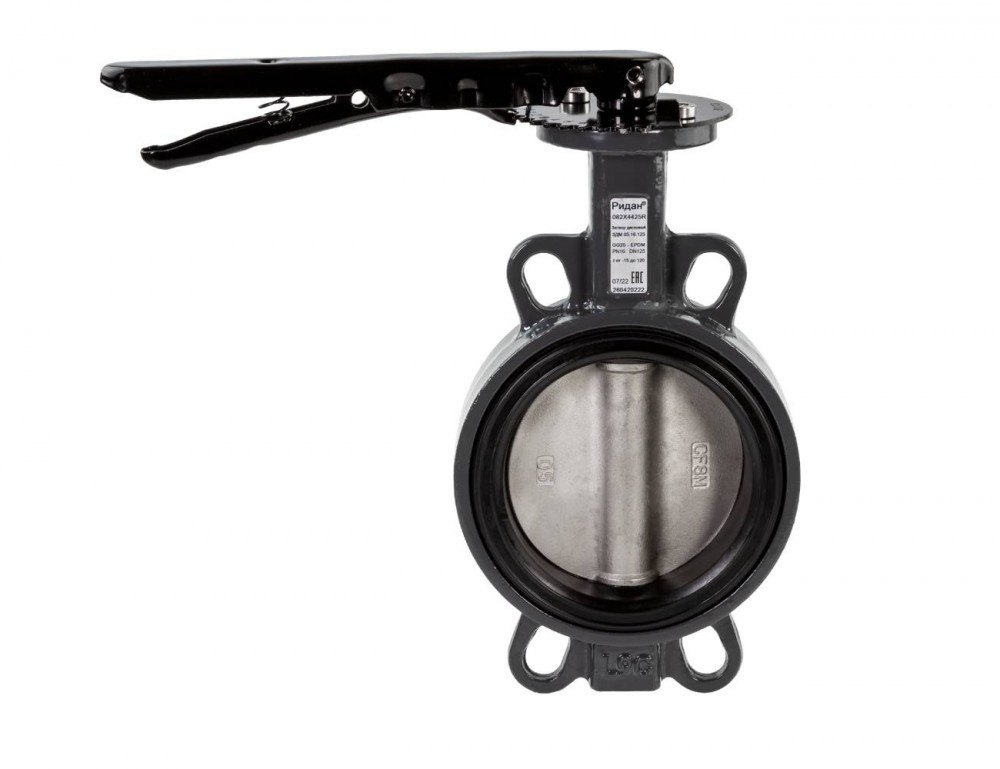 Затворы дисковые ЗДМ PN16 с рукояткой, корпус с центрирующими проушинами