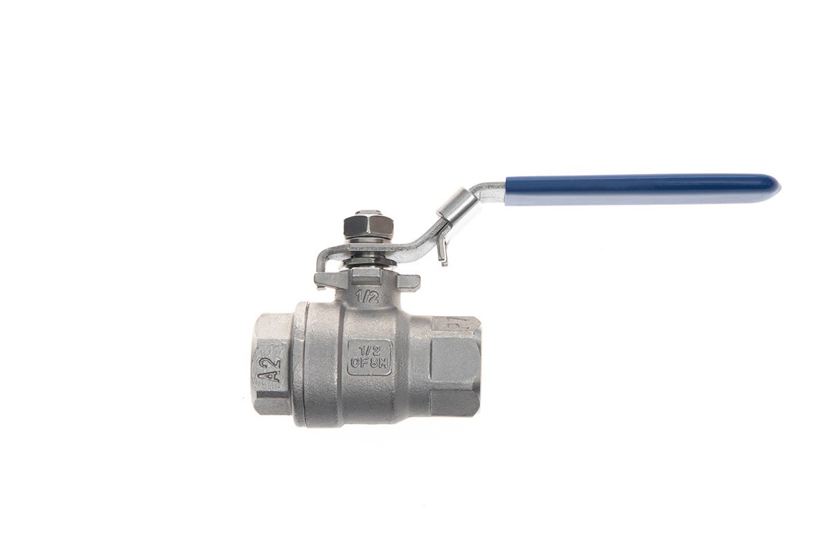 Ридан BVS-FR 082X4616R — Шаровый кран резьбовой DN40 PN63, с рукояткой, корпус — коррозионностойкая сталь, шар — коррозионностойкая сталь AISI316; уплотнение по шару R-PTFE (15% C)