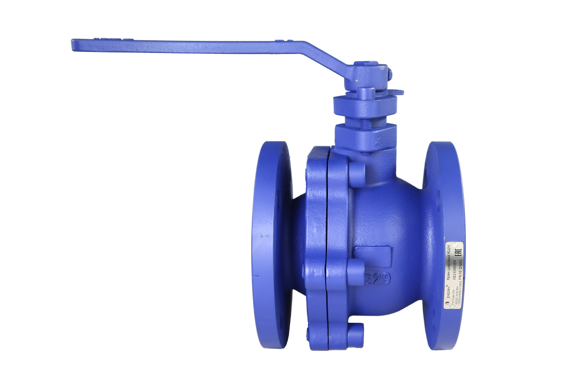 Ридан 082X4808R — Кран шаровой чугунный полнопроходный КШЧ PN16 DN100 с рукояткой