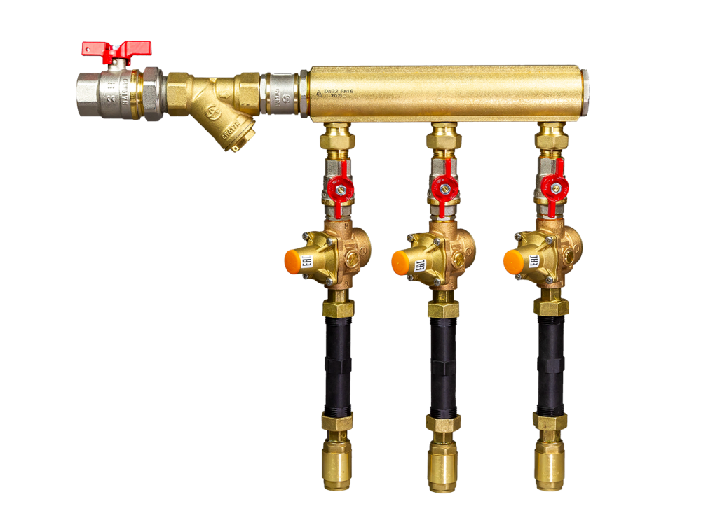 Ридан WDU.3R 160W1111R — Узел распределительный этажный для систем водоснабжения V2 DN32-5L-20-BV15-7BIZ15