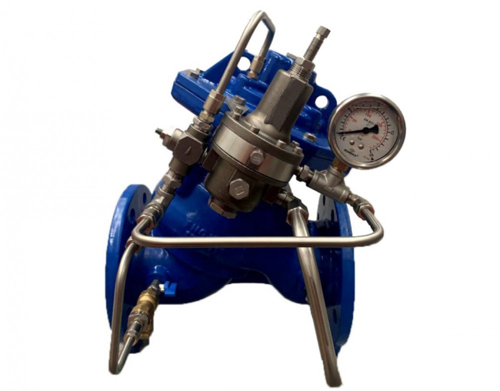 Ридан C301-R 082X6146RL2 — Регулятор давления «до себя» в сборе DN200, PN16 (диапазон настройки: 2...16 бар, L=600 мм)