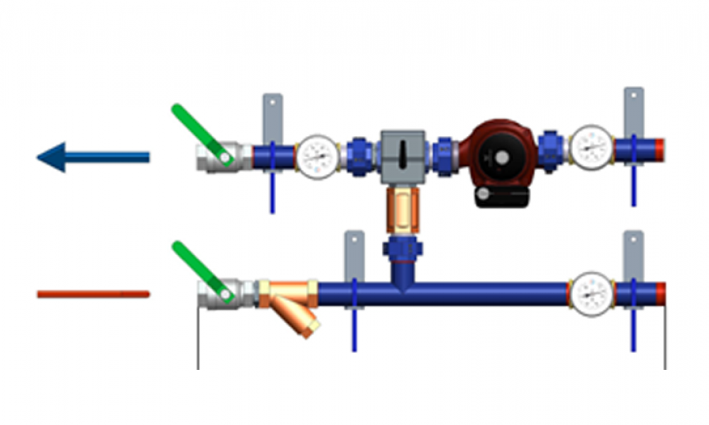 Ридан 150U3631 — Узлы теплоснабжения с термоманометрами АУУ-Т/M-25-3,4-6,3