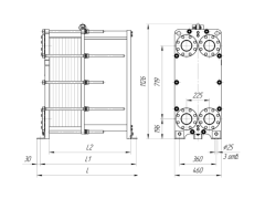 Теплообменник Ридан НН№22 ДУ 100